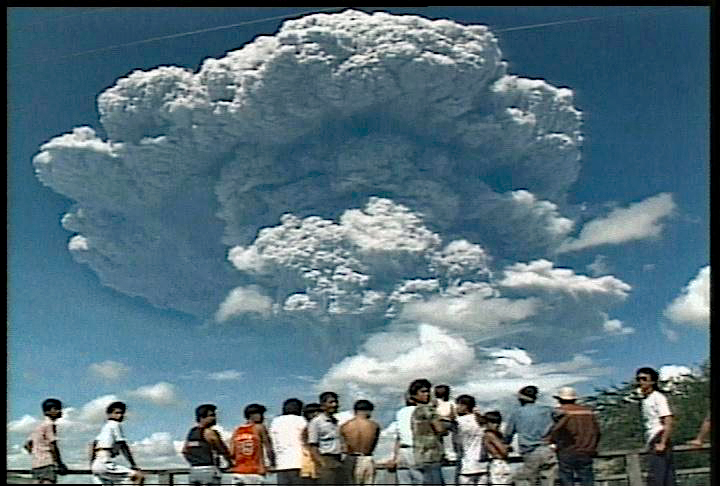 Mount, Pinatubo, eruption, luzon, Philippines