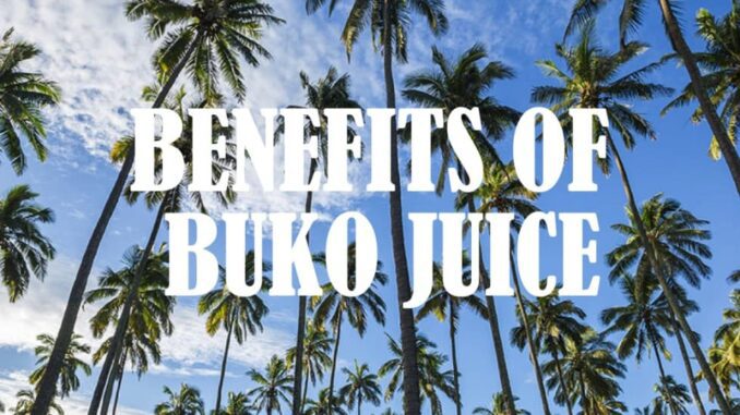Coconut water, buko juice